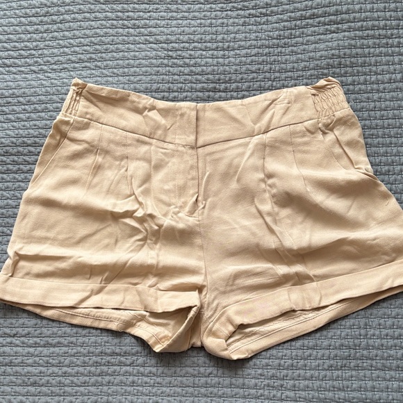 Sparkle & Fade High Waist Tan Shorts - Picture 1 of 6
